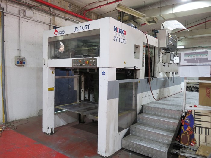 JY 105 T Automatic die cutting and hot foil