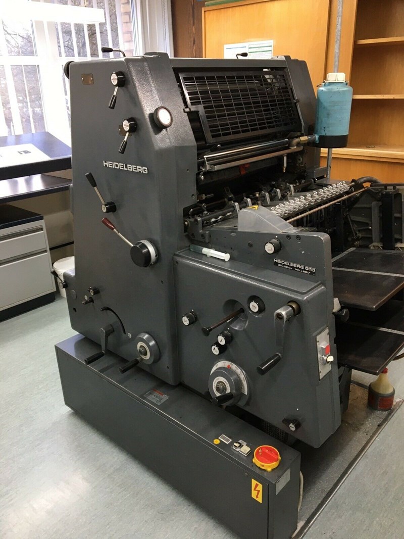 1 Color Used Heidelberg GTO 52 Year 1983 PressCity