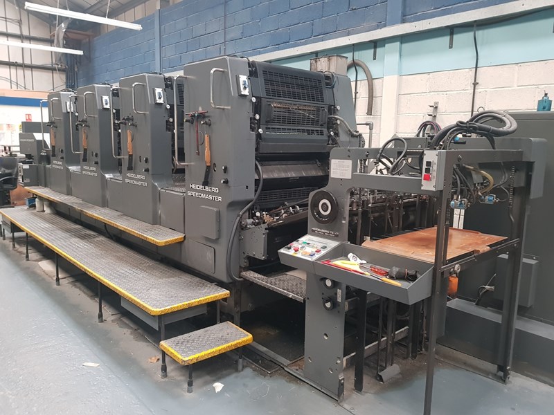 Color Used Heidelberg Speedmaster Vp Four Colour Offset Press Year