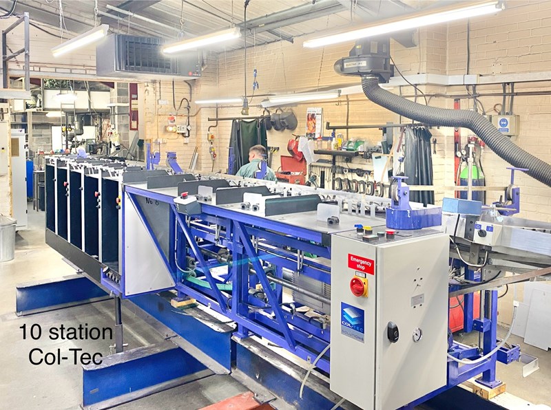 Used Col Tec 10 Station Signature Collator With 5 Deep Pile And 5