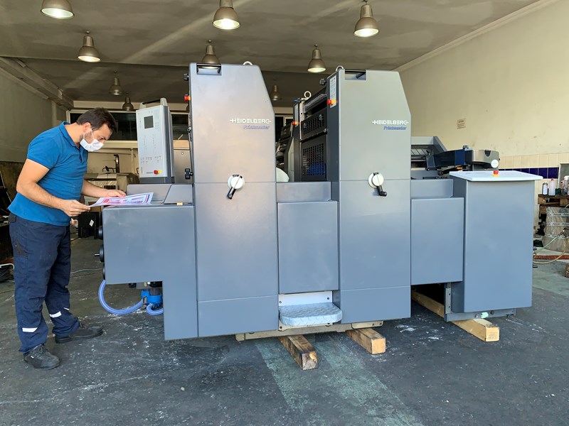 2 Color Used Heidelberg Printmaster PM 52 2 Year 2008 PressCity