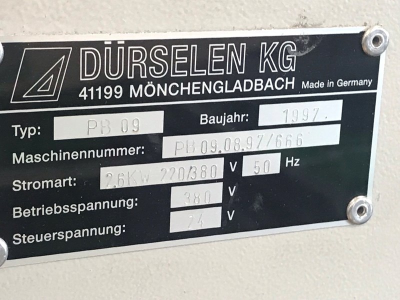 Used Dürselen PB 09 year 1997 | PressCity