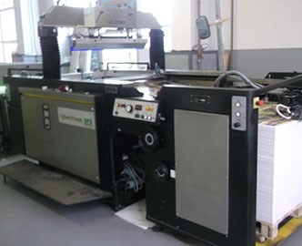SPS Cyber Press CP2 spot coating machine