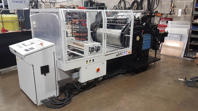 Heidelberg SBG Cylinder fitted with 2019 hot foil Conversion BY B&H