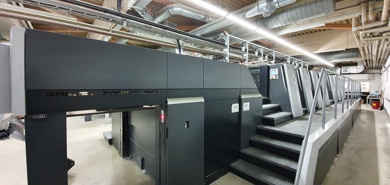 8 color Used Heidelberg SM XL 106-8-P 18 K, Inpress Control 2 year 2016