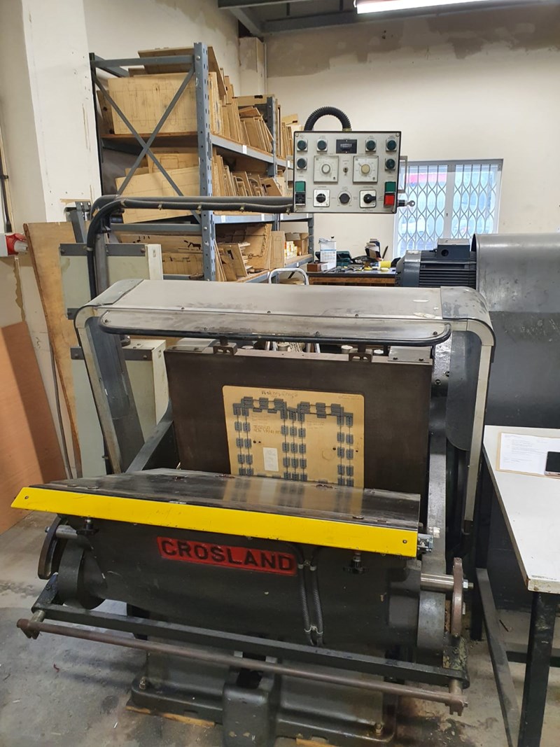 Used Crosland Handfed Die Cutting Platen PressCity