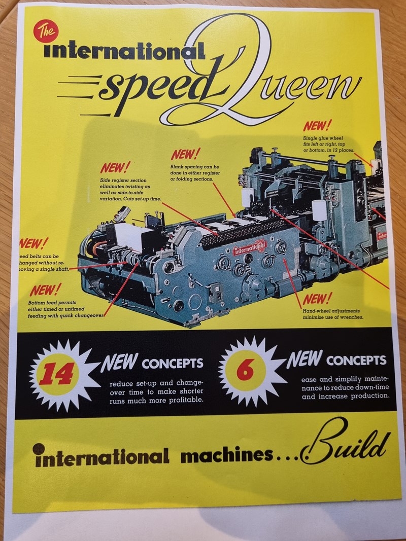Used International Speed Queen Carton Gluer PressCity