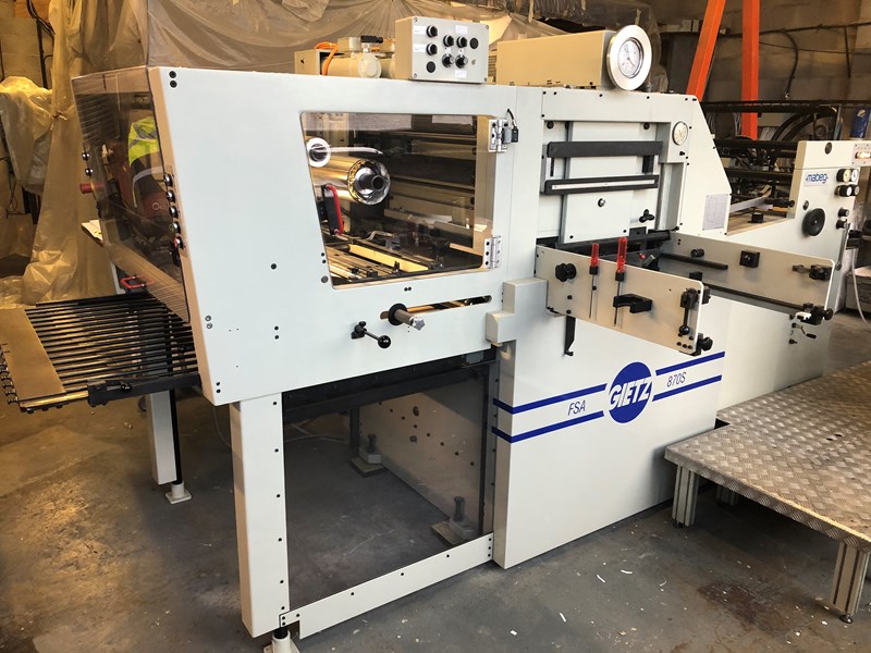 Used Gietz Gietz FSA 870 S foil stamping machine : fully reconditioned ...