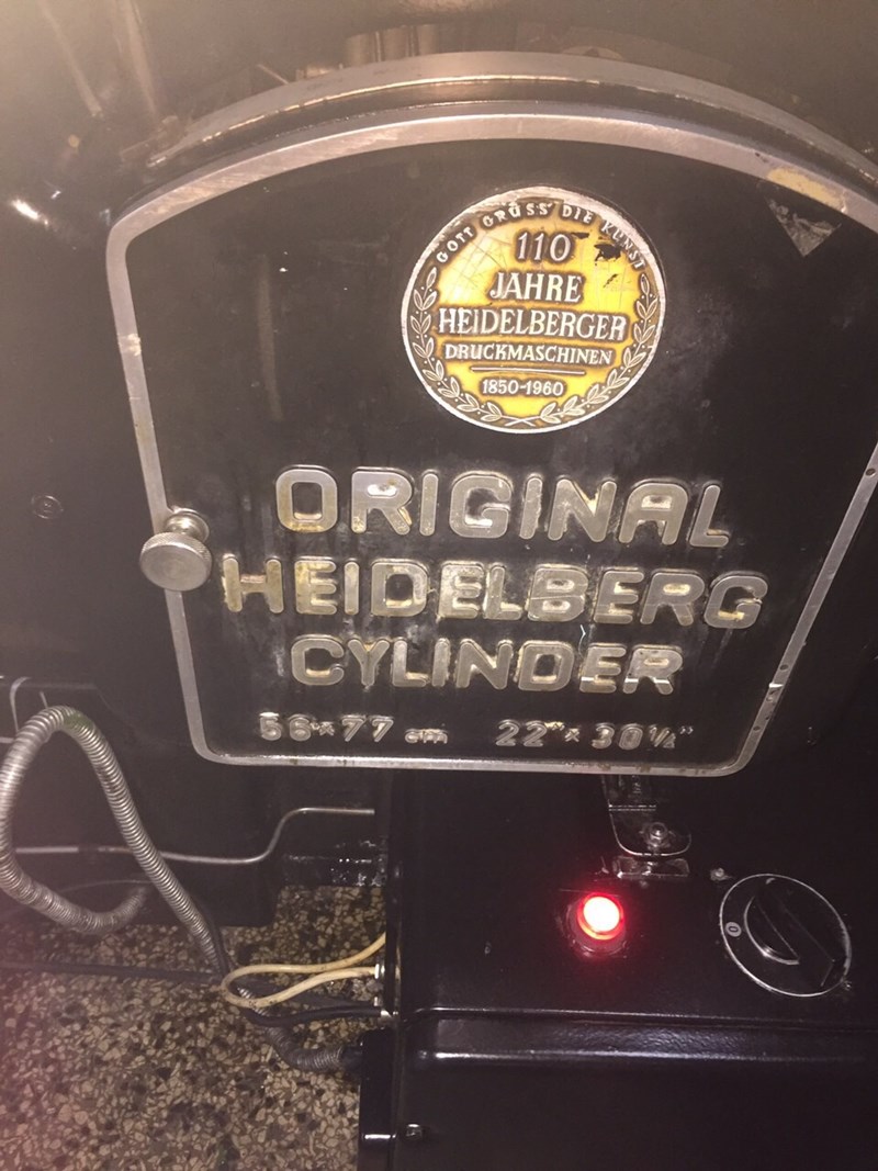 Used Heidelberg CYLINDER SBG year 1966 PressCity