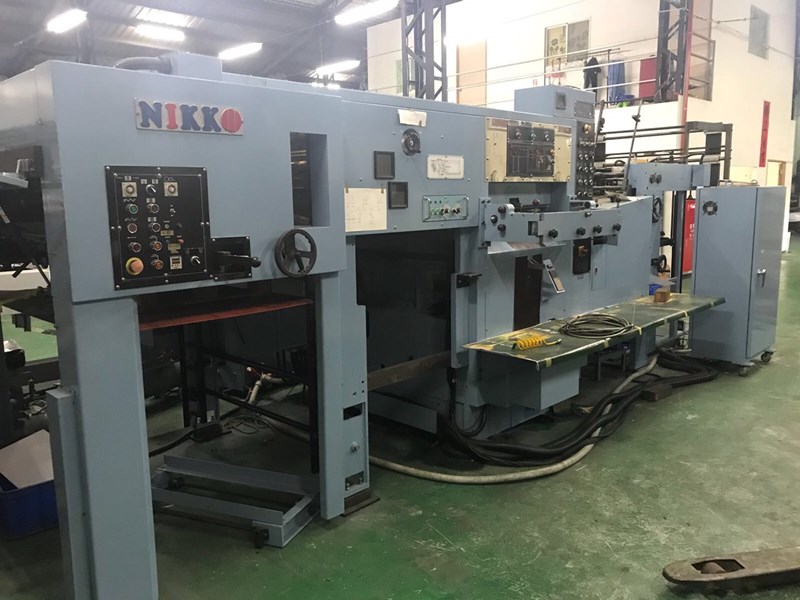 Nikko 1050-H Die Cutting and Foil Stamping with Stripping