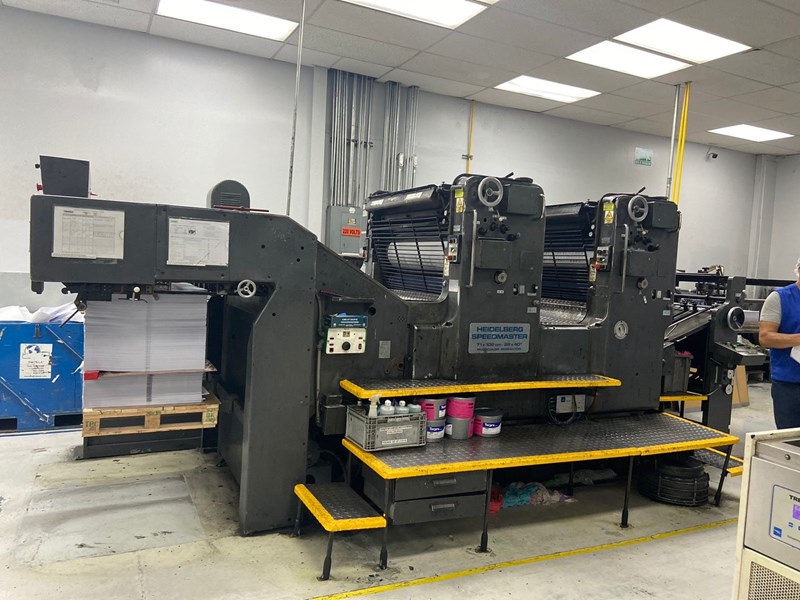 2 color Used Heidelberg SM 102 ZP 2 Color Perfecting Press year
