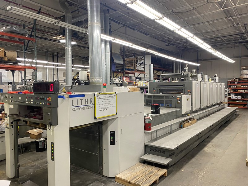 6 color Used 2008 Komori Lithrone S640+L UV year 2008 | PressCity