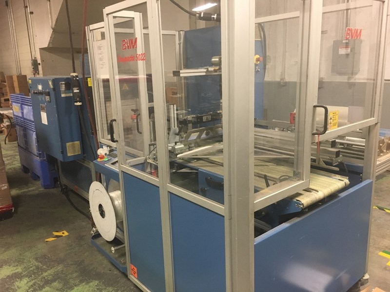 Used 2007 BVM automated shrink wrap and tunnel year 2007 PressCity