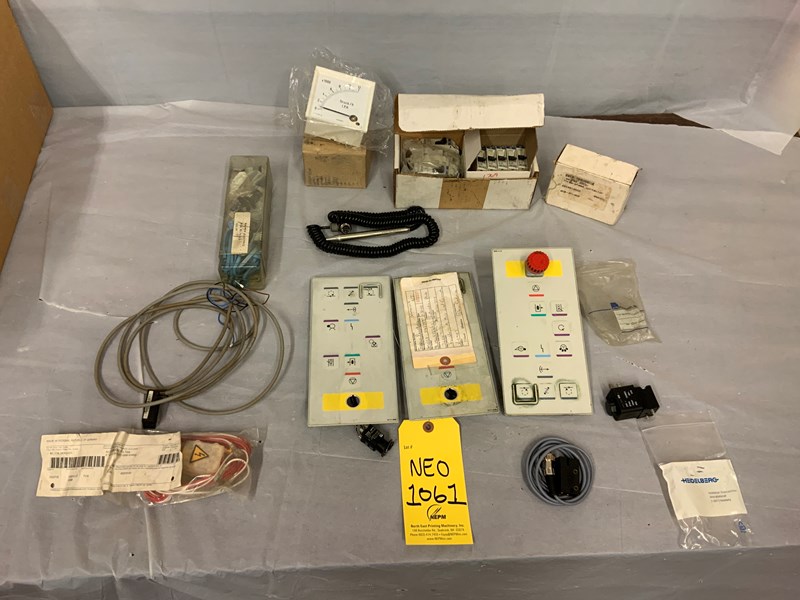 Lot of electrical parts for Heidelberg presses