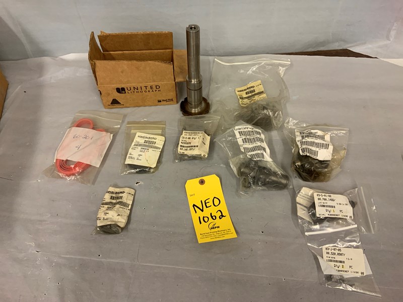 Assorted lot of Heidelberg press parts