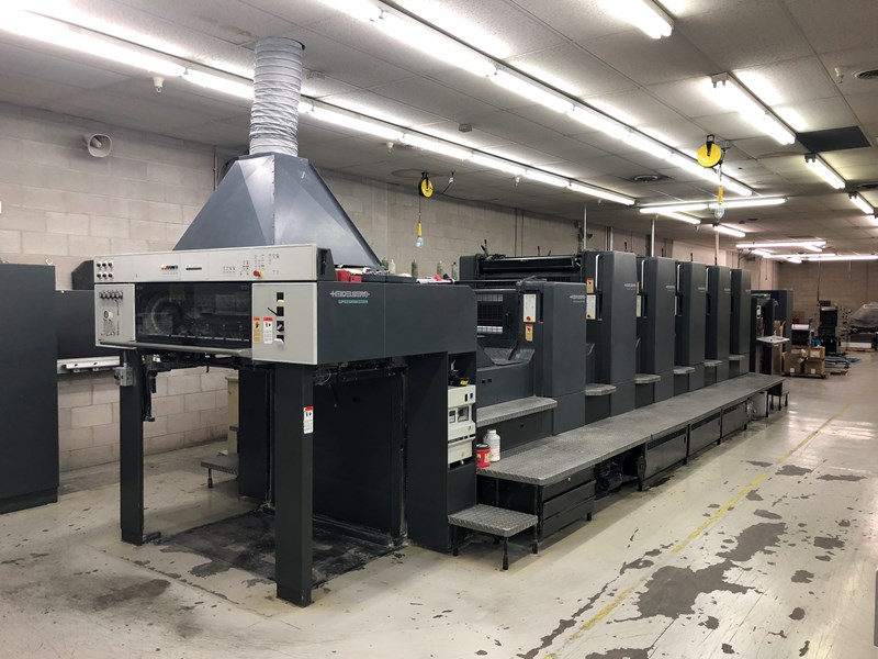 5 color Used Heidelberg CD 102 5 with Coater year 1999 | PressCity