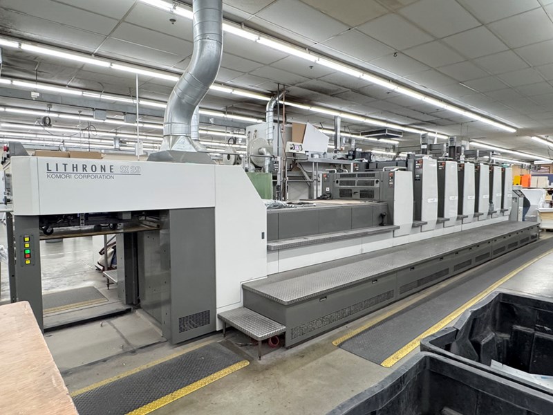 6 color Used Komori Lithrone LSX-629+CX year 2014 with UV | PressCity