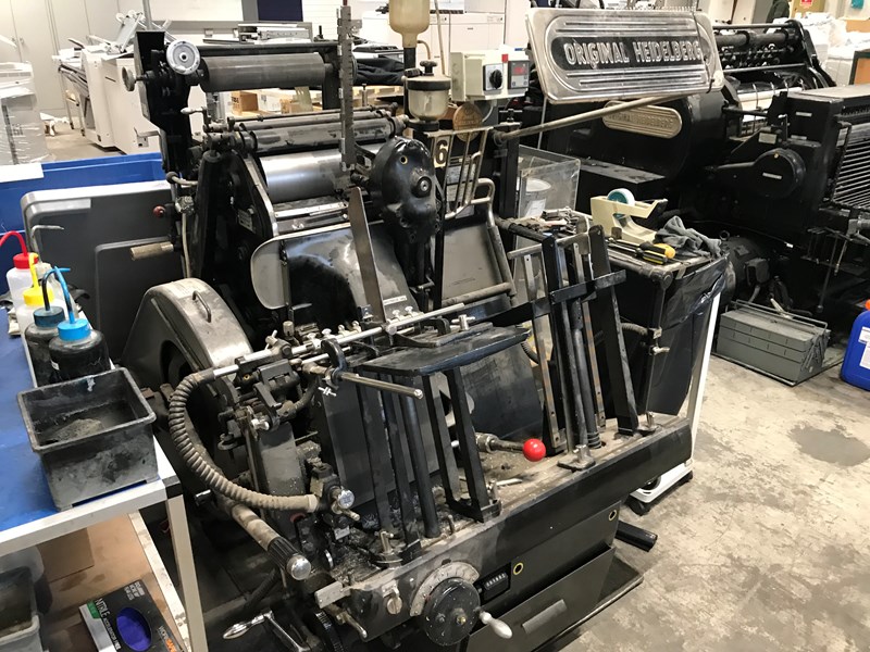 Heidelberg OHT „windmill”,Tiegel with Hotfoil in good condition 