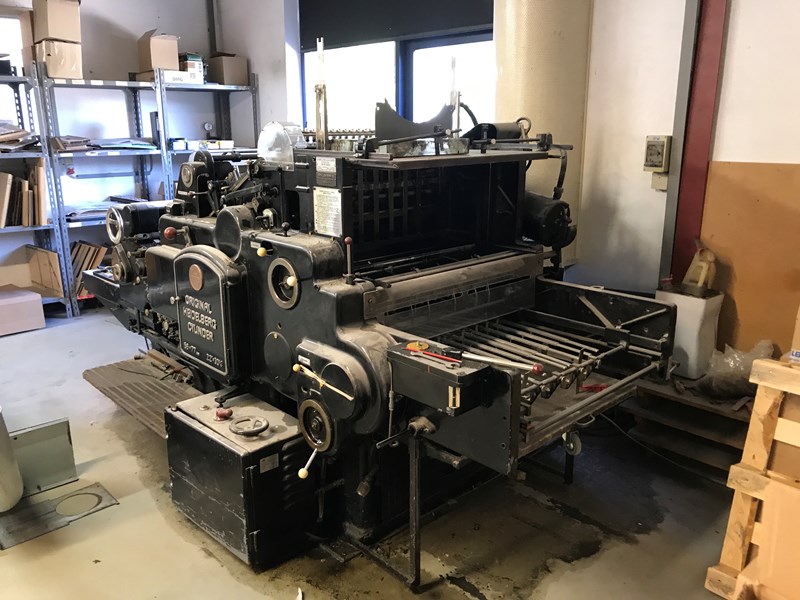Used Heidelberg Cylinder SBG 56 X 77 Cm year 1966 PressCity