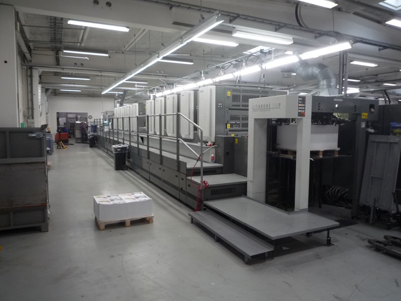 Komori LS1040P+Coater 2008 new rollers and jackets ! In 2018