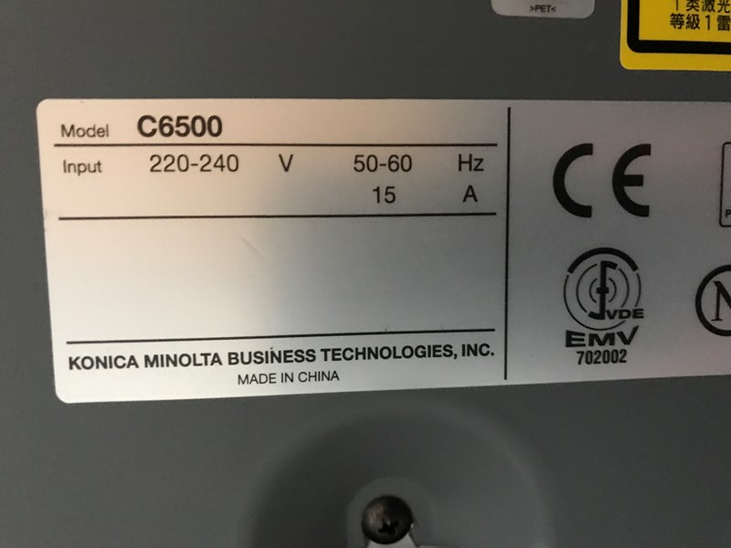 Used Konica Minolta C6500 year 2011 | PressCity