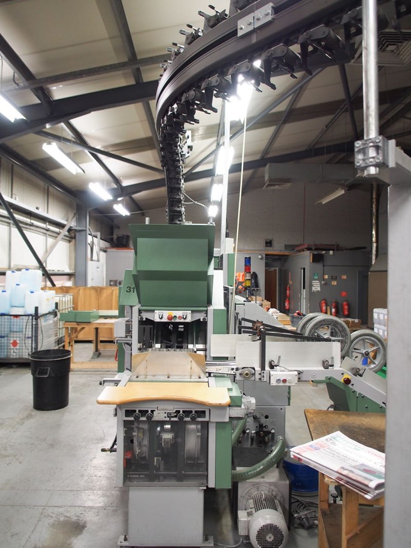 Used Muller Martini Mailroom incorporating a ALPHALINER inserting