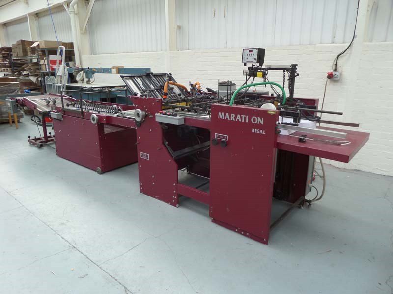 Used Moll Marathon Regal Pocket Folder Gluer year 1998 PressCity