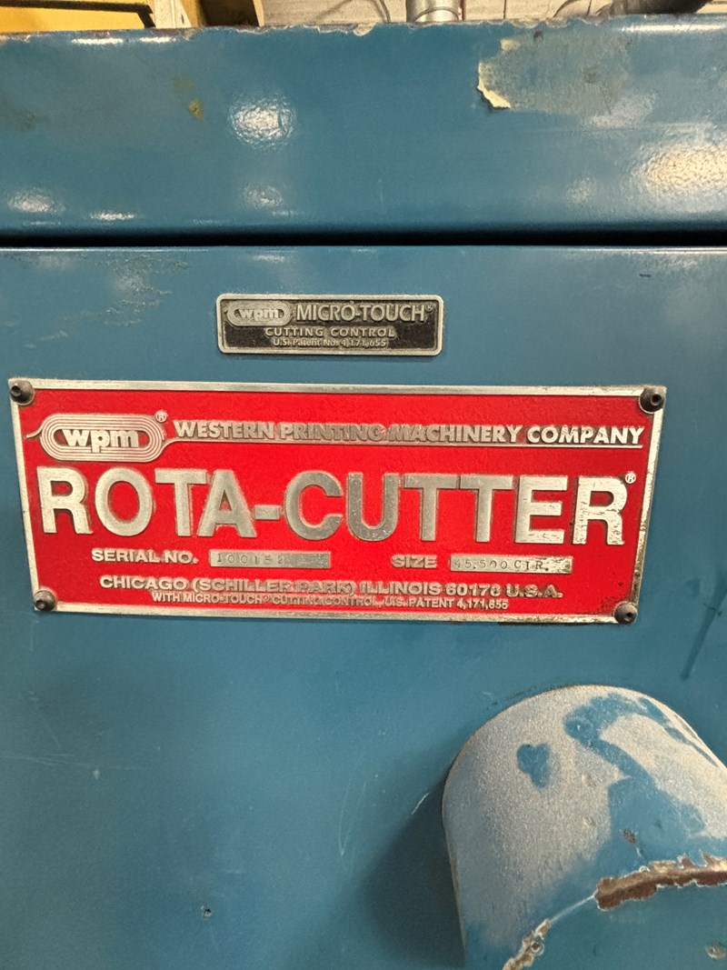 Used 1997 WPM ROTA-CUTTER with Delivery Table year 1997 | PressCity