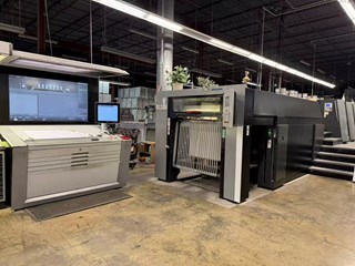 6 color Used 2014 HEIDELBERG XL 145-6+LX UV year 2014 with UV