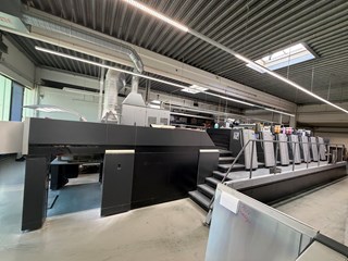 6 color Used 2014 HEIDELBERG XL 145-6+LX UV year 2014 with UV