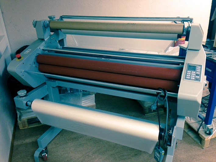 Used GMP Exelam 1100SWING Prographics Roll Laminator PressCity