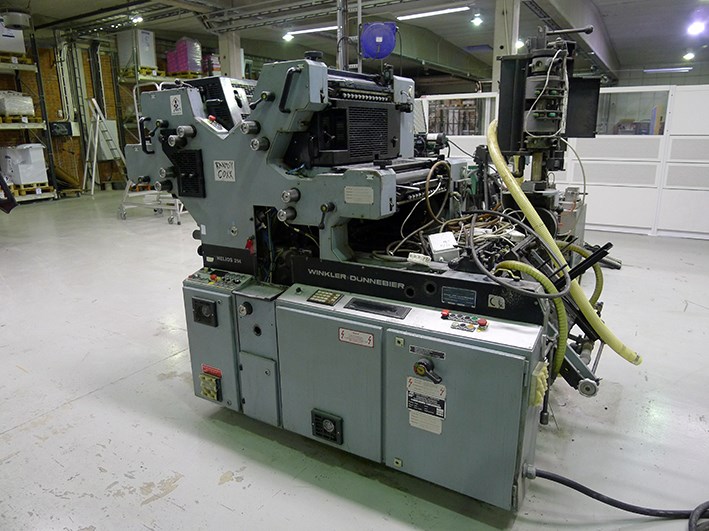 Used Winkler + Dunnebier Helios 214 envelope printing machine year 1995 PressCity