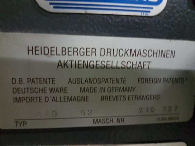 Heidelberg gto 52 single color