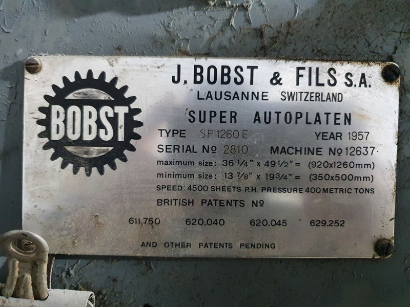 Bobst SP 1260E