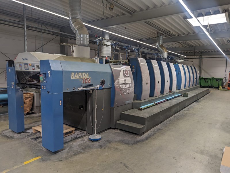 8 color Used KBA Rapida 106-4+T+4 SW5 SPC year 2014 | PressCity
