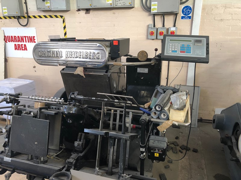 Heidelberg GTS 13 x 18" with B&H Hot Foil Attachment