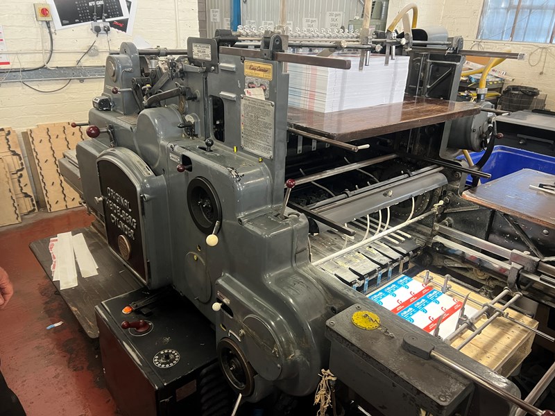 Used Heidelberg SCylinder Die Cutting & Embossing Machine year 1961