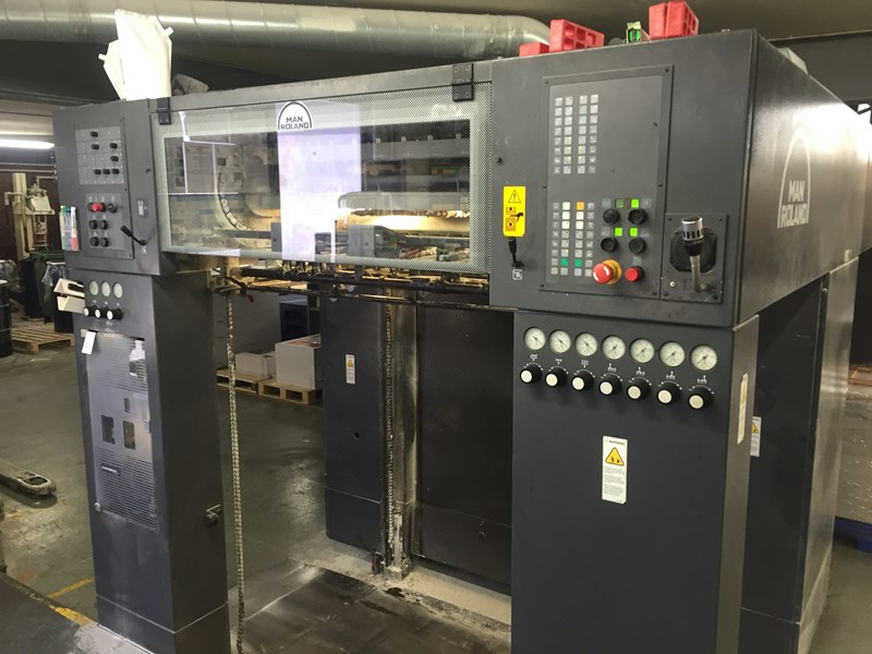 6 color Used Man Roland R706 P + LV Six Colour Offset Press year 2004 ...