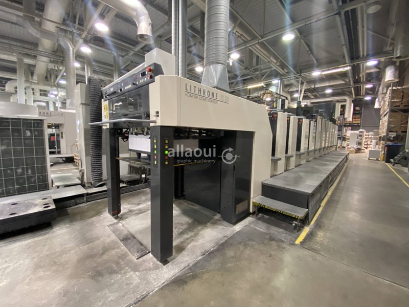6 color Used Komori Lithrone LSX-629 H+F+C+E+D (H-UV-L) year 2008 ...