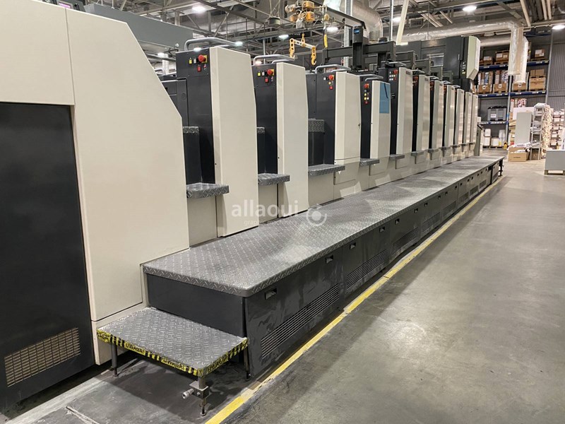 6 color Used Komori Lithrone LSX-629 H+F+C+E+D (H-UV-L) year 2008 ...