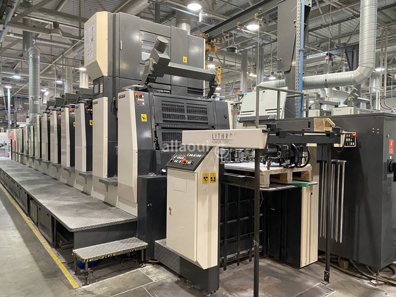 6 color Used Komori Lithrone LSX-629 H+F+C+E+D (H-UV-L) year 2008 ...