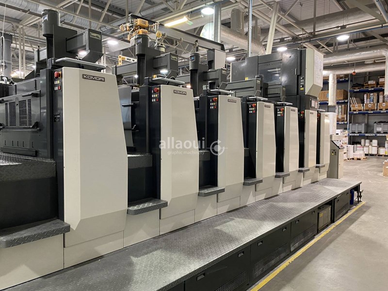 6 color Used Komori Lithrone LSX-629 H+F+C+E+D (H-UV-L) year 2008 ...