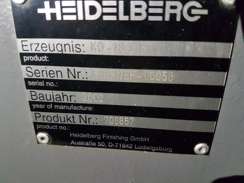 Heidelberg Stahl KD78/4KTL 