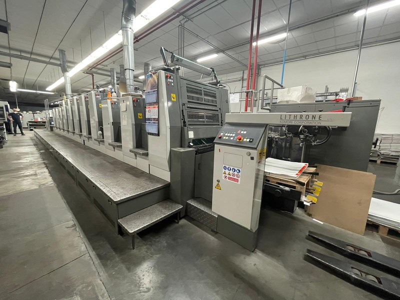 6 color Used Komori LITHRONE LSX 29 6 (1c+C+DU+5c+C+DU+C) year 2008 ...